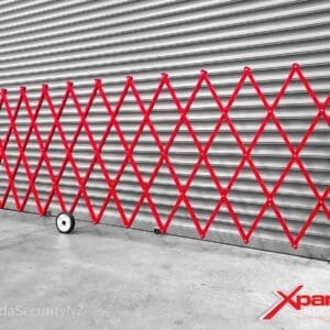 Roller-Door-Pedestrian-Barrier-Auckland-Hobsonville-Xpanda-Security-Red